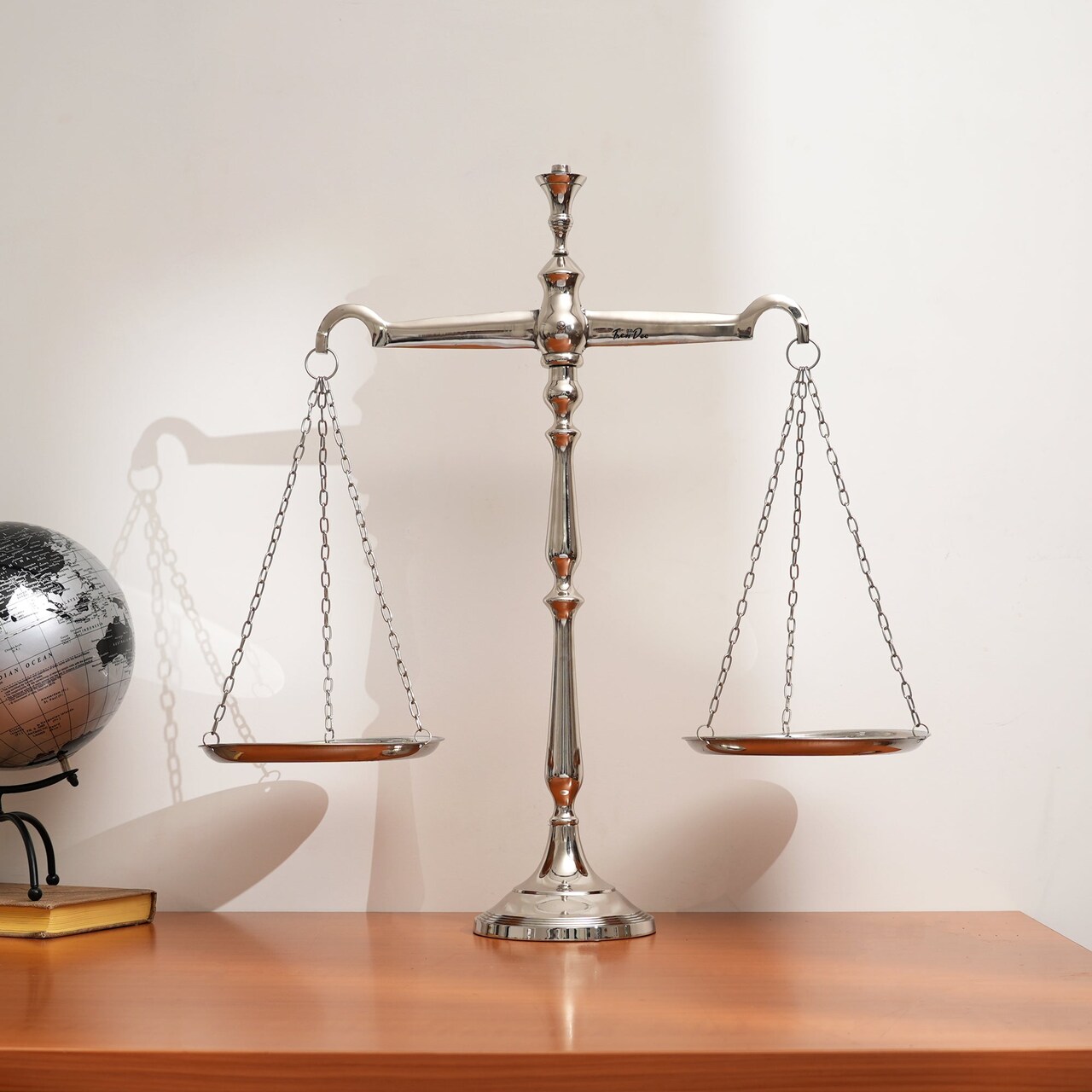 Vintage Style Libra-Scale Tray-Unique Centerpiece Balance for Home & Office décor-23X6X21"